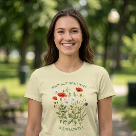 Weiche, aber widerstandsfähige Wildblumen Blumen-A T-Shirt