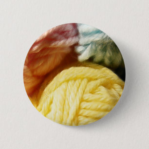 Weiche Bälle des Garns Button