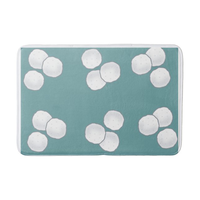 Weiche Baumwollbälle Bathmat mit elegantem Design Badematte (Vorderseite)