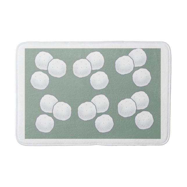Weiche Baumwollbälle Bathmat mit elegantem Design Badematte (Vorderseite)