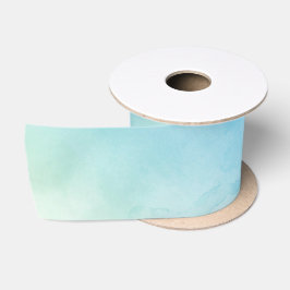 Weiche blaue Bandspule mit einem sanften Farbverla Satinband