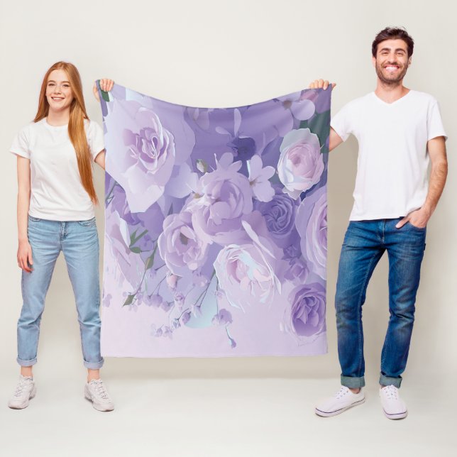 Weiche Blume Fleecedecke (Beispiel)