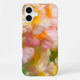 Weiche Blumen Gemalte Abstrakt iPhone 16 Plus Hülle
