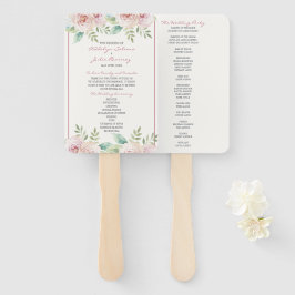 Weiche Blumenfrühlingsflora Hochzeitszeremonie Pro Fächer