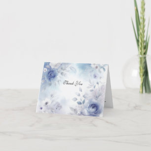 Weiche Blüten und Lavendel-Mist-Hochzeit Dankeskarte