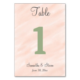 Weiche Blütenfarbe Grüne Farbe Tischnummer