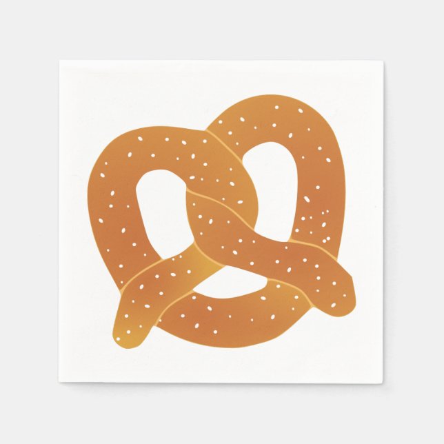 Weiche Brezel Serviette (Vorderseite)