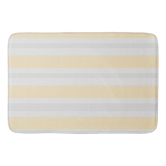 Weiche Butter Nordic Stripe  Badematte (Vorderseite)