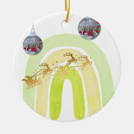 Weiche einfache lustige süße Weihnachtsglocke Keramik Ornament