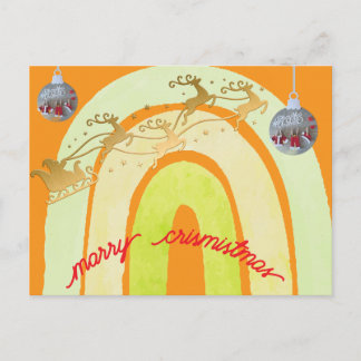 Weiche einfache lustige süße Weihnachtsglocke Postkarte