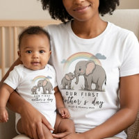 Weiche Elefanten-Mama Baby Liebe Erste Muttertags-