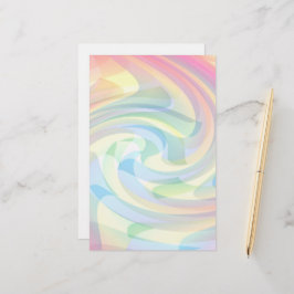 Weiche Farben Pastellfarben Swirl Gelb Rosa Blau A Briefpapier