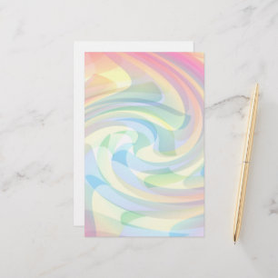 Weiche Farben Pastellfarben Swirl Gelb Rosa Blau A Briefpapier