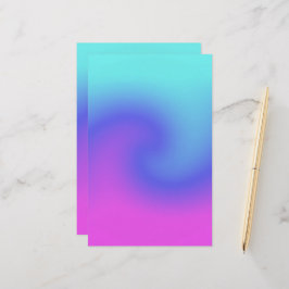 Weiche Farben Pastellfarben Swirl Pink Lila Aqua T Briefpapier