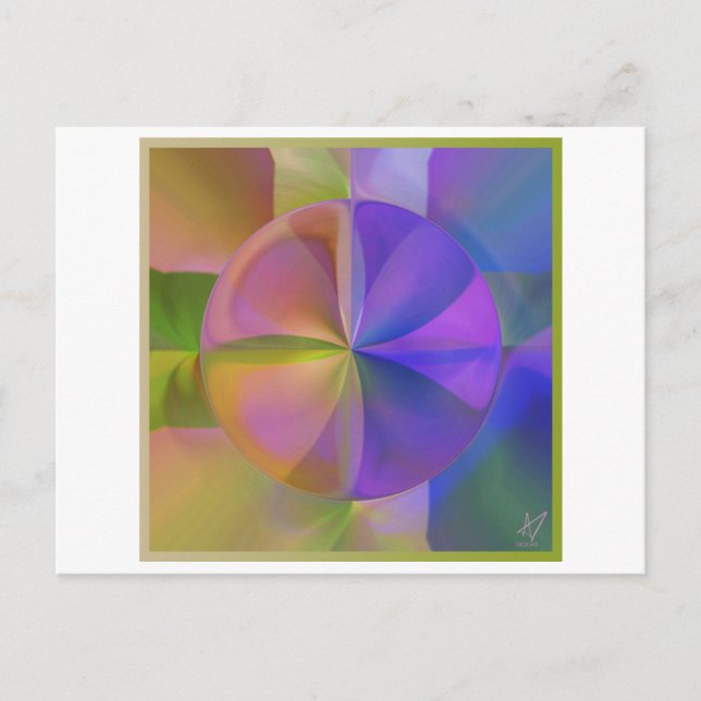 Weiche Farben Postkarte (Vorderseite)