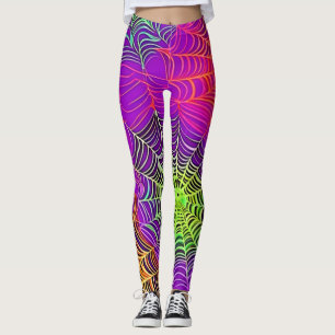 Weiche Farben: Spiderweb Art Leggings