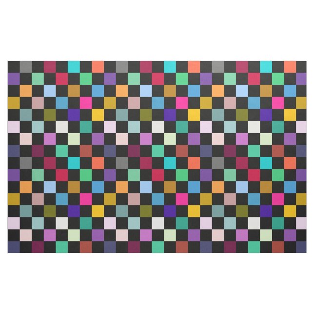 Weiche farbenfrohe karierte Musterdesign Stoff (Fat Quarter (45,7 x 55,9 cm))