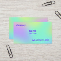 Weiche, farbenfrohe Visitenkarten