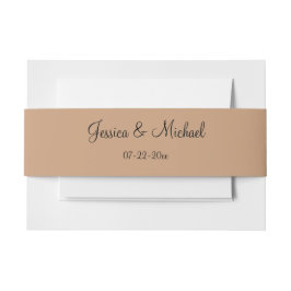 Weiche farbige Rose Hochzeit Einladungsbanderole