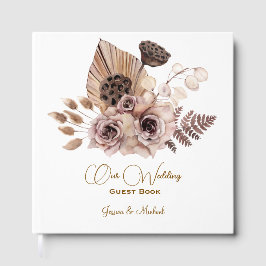 Weiche farbige Rose Hochzeit Gästebuch