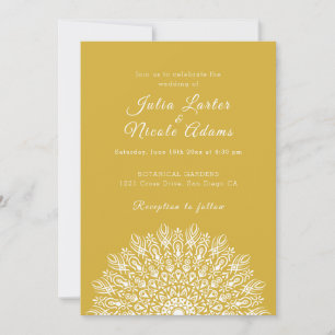 Weiche Feder Trocken Pampas Gras Mandala Hochzeit Einladung