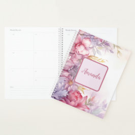 Weiche feminine Blumenmuster winzige Blume Planer