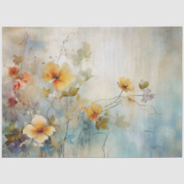 WEICHE FLORALDEKOUPATION SEIDENPAPIER