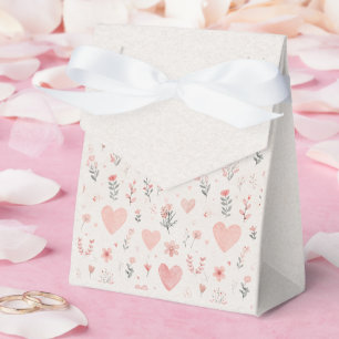 Weiche Florale Herzen Geschenkbox Geschenkschachtel