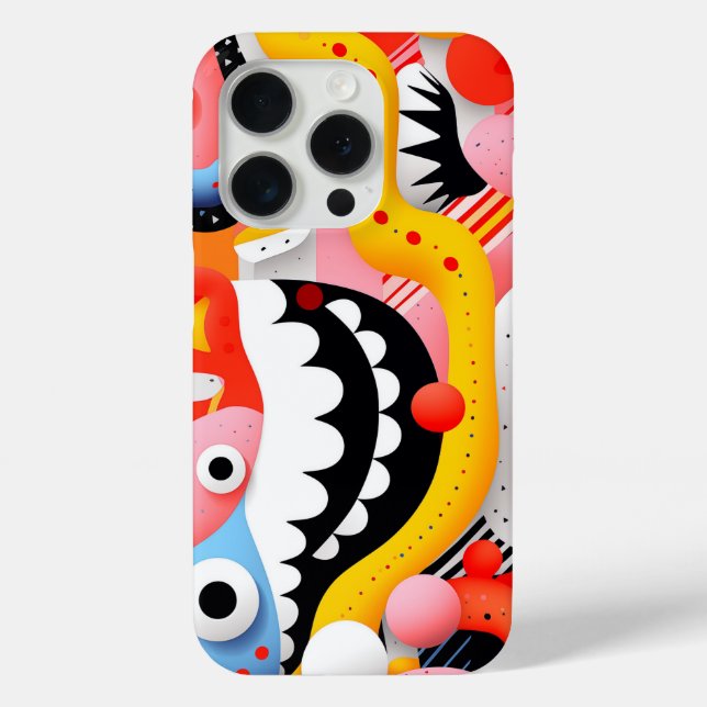 Weiche Formen mit Zähnen und Mustern Case-Mate iPhone Hülle (Rückseite)