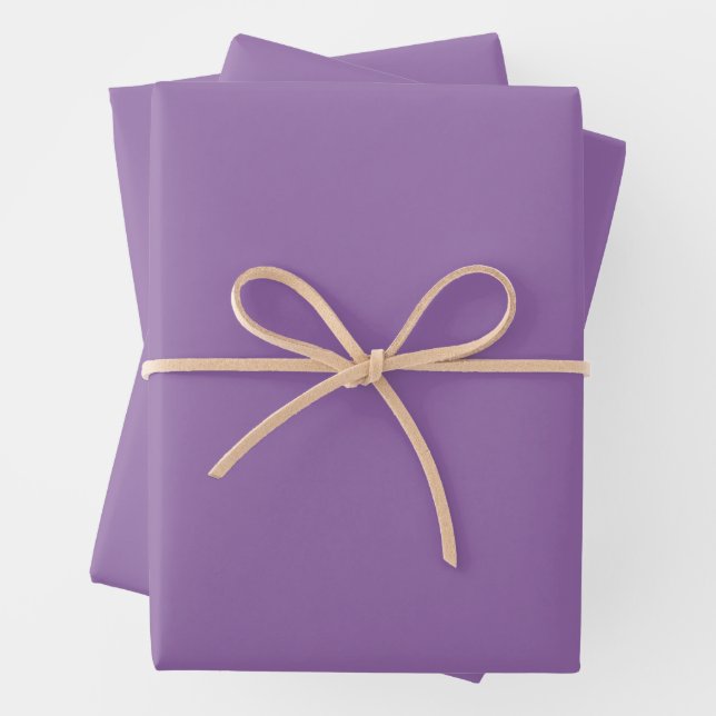 Weiche gedämpfte Lavendel-Verpackungspapiere Geschenkpapier Set (Beispiel)