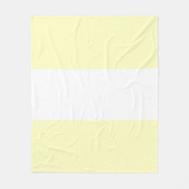 Weiche gelbe Pastellfarben und weißes Bar Fleecedecke