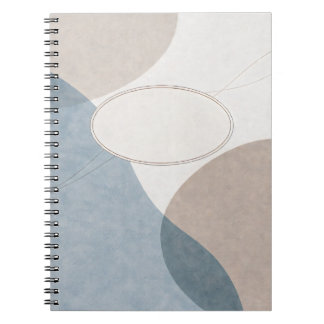 Weiche Geometrie — Anpassbares minimalistisches Jo Notizblock