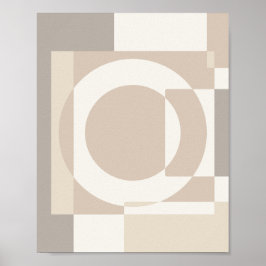 Weiche geometrische Blöcke – Einfach und schlicht Poster