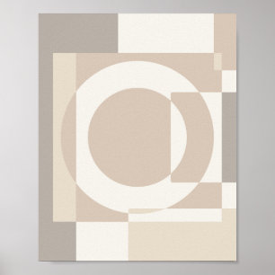 Weiche geometrische Blöcke – Einfach und schlicht Poster