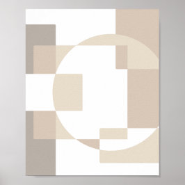 Weiche geometrische Blöcke – Einfach und schlicht Poster