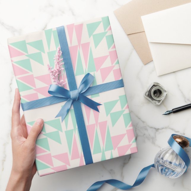 Weiche geometrische Pastelle Geschenkpapier (Schenken)