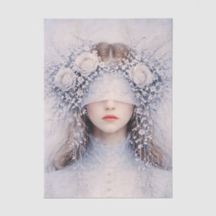 Weiche Gothic Romance Winter Portrait FJ1R Decoupa Seidenpapier