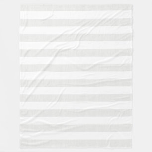 Weiche graue Leinenblick-Streifen Fleecedecke