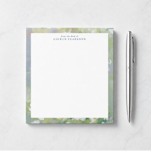 Weiche grüne Floral-Notizblock 'Von meinem Schreib Notizblock