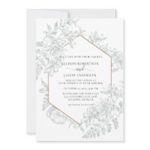 Weiche grüne geometrische Blüte in einer Hochzeit