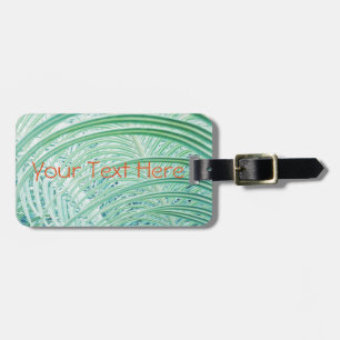 Weiche grüne Pflanze Palmblättrig Gepäckanhänger