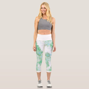 Weiche, helle Pastelle Türkische Blume Leggings