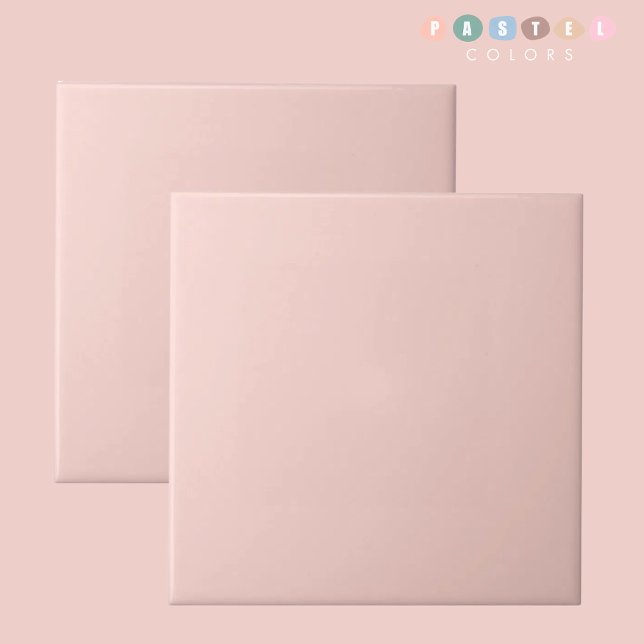 Weiche, helle Pastellfarbe Rosa Fliese (Light Soft Pale Pastel Pink Color Ceramic Tile)
