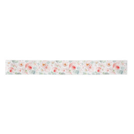 Weiche, hellrosa Blume Elegant Botanisch Moderne Satinband