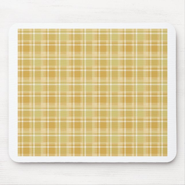weiche Herbst-Karodecken Mousepad (Vorne)
