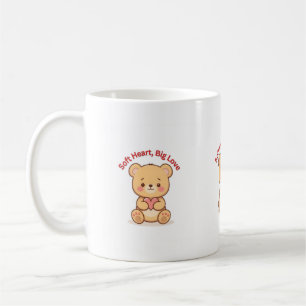 Weiche Herz große Liebe Süße Teddybär Tassen 