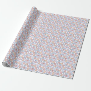 Weiche Herzen: Valentine's Continuous Line Geschenkpapier