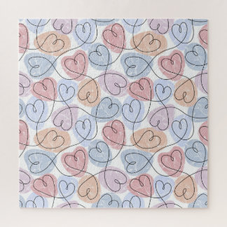 Weiche Herzen: Valentine's Continuous Line Puzzle