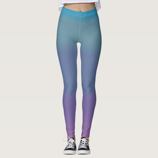 Weiche Hübsche Türkisfarben Leggings (Vorderseite)