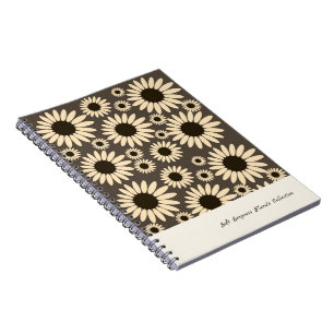 Weiche Kaiserin Florals Braun Notizblock